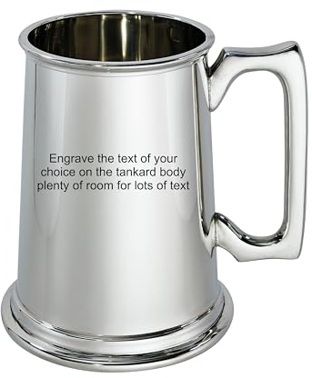 Wentworth Pewter Bierkrug aus Zinn, 2 l, mit kostenloser Gravur