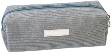 Federmäppchen Mädchen Teenager Etui Schule Schlamppermäppchen Studium Must Haves Mäppchen Aesthetic Federtasche Erwachsene Federpenal Federmappe Mäpchen für Schulsachen Pencil Case (Grau)
