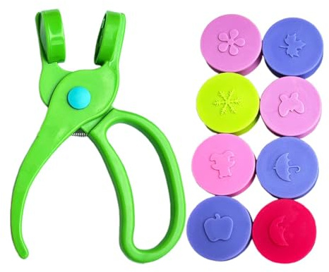 8 x Papierprägegerät, Handprägemaschine für Handwerk, Scrapbook Papier, Prägewerkzeuge, Papierhandwerk, Prägewerkzeug, Fun Embossing Machine für Kinder, Prägewerkzeuge für Kinder, Scrapbooking