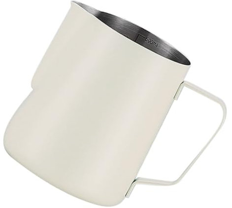 Holibanna Pichet à Lait Acier Inoxydable Avec Bec Verseur Et Échelle De Mesure Tasse à Mousse Pour Cappuccinos Et Latte Art