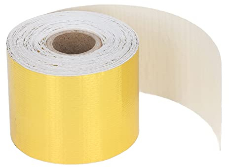 HUSHUI Self Adhesive Heat Reflective Tape, Aluminum Foil Insulation 2in x 32.8ft for Auto, Home, Computer Repairs with Heat Shield Tape, Heat Insulating Tape, Reflective Heat Tape