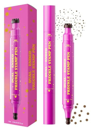 Stylo Taches de Rousseur Naturelles,Freckles Pen,Résistant à l’eau et Longue Tenue,Application Facile,Look Ensoleillé et Lumineux,convient à tous les types de peau