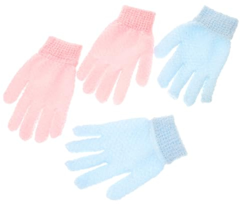 TOYZFRIENDY de Bain Exfoliants Double Face Massants et Durables Lot pour Bain Stimulation Circulatoire et Nettoyage Profondeur