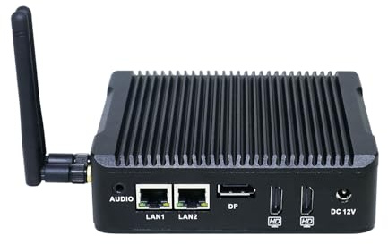 ANDAQI Fanless Mini PC, Industrial Computer, Windows 11 Or Linux Ubuntu, N3700 J3710, BX08, COM, 2 x LAN, DP, 2 x HDMI, SIM Slot, Vesa Mount, WOL, PXE, WDT Supported, 4G RAM, 128G SSD