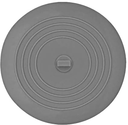 Grey Silicone Drain Stopper 6 Inch, Reusable Universal Sink Plug Cover, Waterproof Bathtub Drain Plug, Eco-Friendly Non-Slip Bath Tub Stopper for Bathroom Kitchen and Laundry