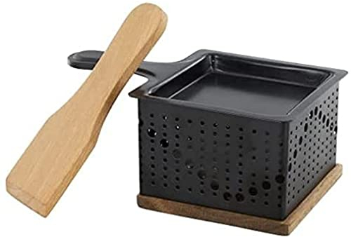 COOK CONCEPT - KC2487 Raclette Individuelle à la Bougie - Appareil Nomade, Compact et Élégant, Pour 1 Personne, Dimensions 16,20 x 9,40 x 6,70 cm, Couleur Non Spécifiée
