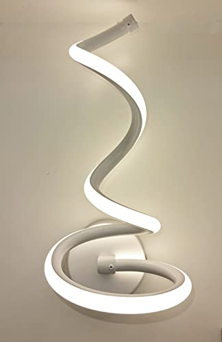 damastoreitalia Applique moderno a led illuminazione per interno da parete a muro lampada 12W (Luce naturale 4000K)