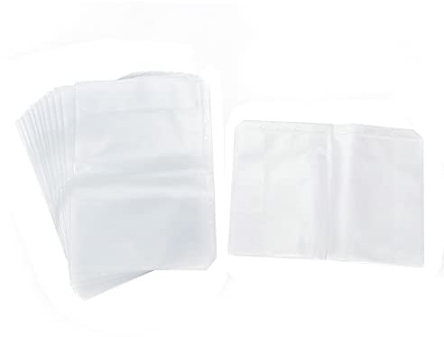 Wealrit 12 Stück A5 Größe 6 Löcher Ordner Tasche lose Blatt Tasche Namenskarte Visitenkartenhüllen Seiten Notebook Nachfüllfüller Füllstoff Organizer
