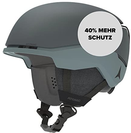 ATOMIC FOUR AMID Skihelm - Grün - Größe S - Helm für max. Sicherheit - Skihelme mit komfortablem 360° Fit System - Snowboardhelm mit Belüftungssystem - Kopfumfang 51-55 cm