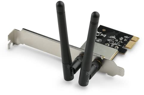 WLAN PCIe Karte 867 MBit/s @ 5 GHz (300 MBit/s @ 2,4 GHz) - CSL PAC-867 v2 - IEEE802.11 a/b/g/n/ac/ax, WEP, WPA, WPA2, Externe Antennen