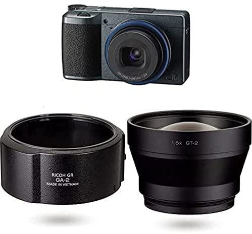 Ricoh GR IIIx Urban Edition, Digitale Kompaktkamera mit 24MP APS-C CMOS Sensor + GA-2 [Kompatible Modelle: RICOH GR IIIx] + Televorsatzobjektiv GT-2 [Kompatible Modelle: Ricoh GR IIIx]