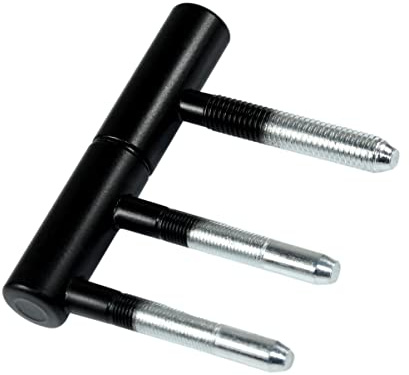 SN-TEC Standard Türband Set 3420, 2-teilig Schwarz für Holztüren mit Holzzargen, Rolle 15mm, Stift 10mm (2 Stück)