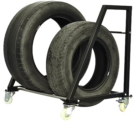 NUNETH Reifenregal Bremsbare Reifen Aufbewahrungsregal, Leicht zu Montierendes, Hochbelastbares Ersatzreifenregal, Transporter/Anhänger/Sattelzug/Motorrad/Auto-Radträger