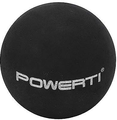 Xiuganpo 37 Mm Einzelpunkt-Squashbälle, Stabile Weichgummi-Squashschlägerbälle, Tragbarer, Leichter Single-Dot-Gummi-Squashball für Anfänger-Wettkampftraining (einzelner roter Punkt)