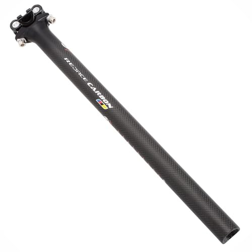 QAINKUN SattelstüTze Carbon Faser Fahrrad Sattelstütze MTB/Rennrad Sattelstütze 27.2/30.8/31.6 * 350/400mm Radfahren Sattelstützen SattelstüTzen(Glossy 400 X 27.2mm)