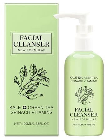 Nettoyant doux pour le visage - 100 ml - Crème nettoyante quotidienne - Nettoyant exfoliant pour tous les types de peau - Mousse nettoyante pour peaux sèches - Peaux grasses ou sujettes à l'acné