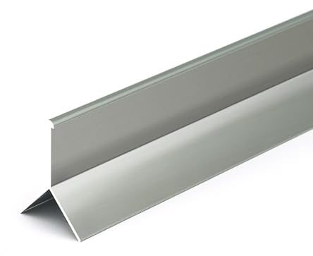 Raouoae Perfil De Esquina Decorativo De Aluminio para Baldosas 125 Cm* 2 Piezas Protección De Bordes para Baldosas De Cocina Baño Sala De Estar Perfil Resistente para Esquinas De Azulejos(Gray,Small)