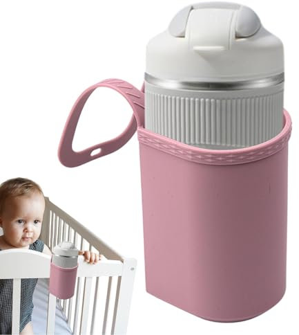 Portavasos de Silicona para Cochecito, portavasos para Cochecito - Portavasos para Cochecito de Gran Capacidad - Portabotellas Que Ahorra Espacio, Organizador de Tazas portátil para Juguetes,