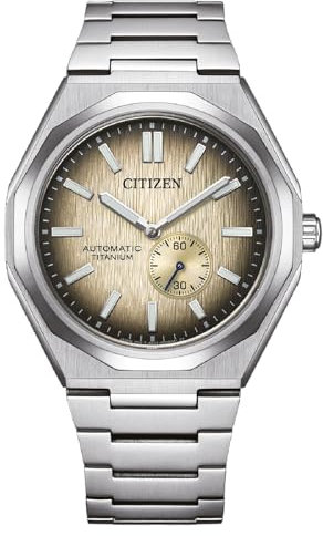 Citizen Herren Analog Automatik Armbanduhr Super Titanium Zenshin 60
