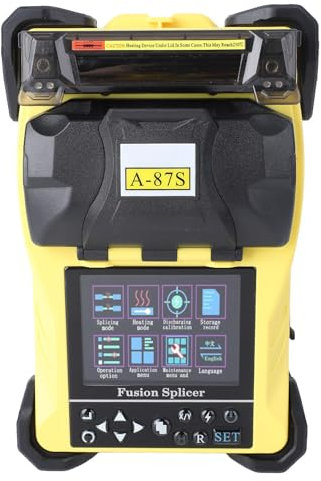 SUNGOOYUE Splicer in Fibra Ottica Ad Alta Precisione Multifunzionale per Ampia Applicazione con Allineamento del Rivestimento per Aree di Comunicazione Radio e Televisiva, Materiale ABS (Plug