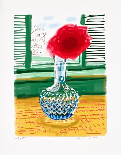 David Hockney - My Window - N° 281, 23 luglio 2010 - Stampa su tela su telaio in legno - Immagine perfetta per la decorazione della parete