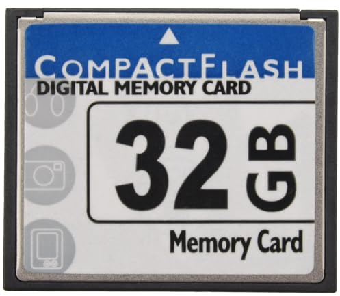 Wadakada Professional Carte Mémoire Compact Flash 32 GB (Blanc & Bleu)