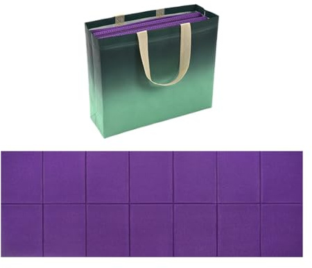 Yogamatte, faltbar, 173 x 61 cm, rutschfest, für das Fitnessstudio zu Hause, Reise-Yoga-Set mit Transporttasche, für Picknick, Pilates und Fitness für Frauen