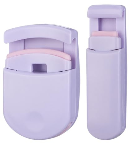 Bkljkf Rizador de pestañas de viaje | Curvador de pestañas natural, sin pellizcos, efecto rizado natural para mujeres y adolescentes
