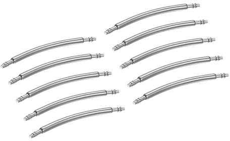 QUARKZMAN 10Pcs Perni Per Cinturino Orologio 22mm Perni Curvi A Molla Diametro 1.8mm Acciaio Inossidabile Doppia Flangia Kit Riparazione Per Cinturini Orologio Braccialetto