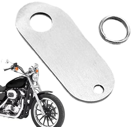 Motocicleta Luck Horquilla Colgante, colgador de campana del motor y anillos partidos | Accesorios para motorista para hombre, accesorio de campana y llavero para la suerte, llavero trae accesorios