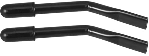ROMISBABA Wheelchair Brake Handle Extensions with 210 Bend Tubes and Black Caps, 2pcs Mobility Accessories for Transport Chairs, Sturdy and Easy to Install for Enhanced Control