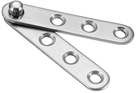 sourcing map 8 Stück 360 Grad Edelstahl Tür-Drehgelenk Scharniere | 58mm x 11mm x 9mm