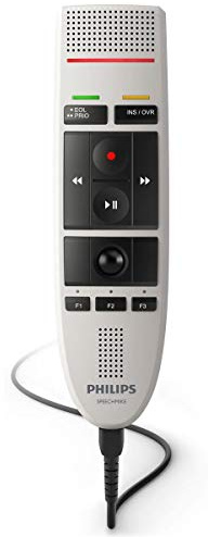 Philips SpeechMike LFH3200/01 - Micrófono USB de Dictado, Color Blanco
