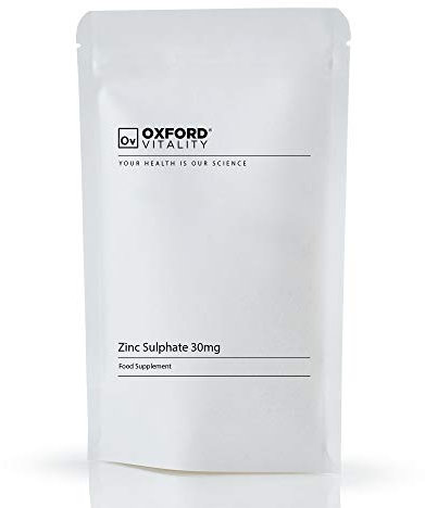 Zinc Sulphate 30mg Tablets : Hair Skin Immune Health Fertility High Absorption (120)