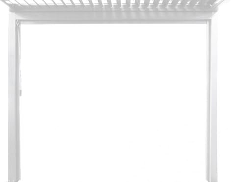 Decor Space Estor enrollable para pérgola bioclimática con mosquitera (lado 3 m, blanco)
