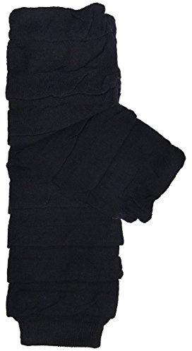 allydrew Solid Baby Leg Warmer & Solid Toddler Leg Warmer for Boys & Girls, Ruffle Black