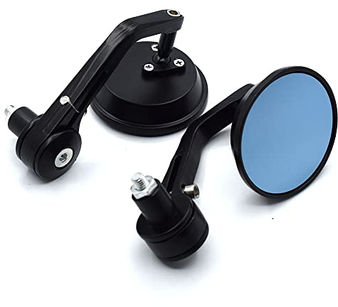 COGNOO Motorrad Lenkerendenspiegel Für Y&amaha MT-07 MT-09 MT 09 Xmax VMAX NMAX TMAX R1 R6 R15 R25 Universal Motorrad Rückspiegel 7/8 22mm Lenkerspiegel Motorrad Rückspiegel