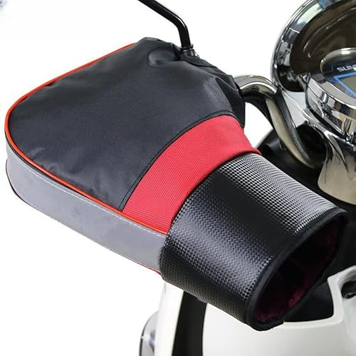 ITODA Gants de Protection Thermique pour Guidon de Moto Gants de Moto Hiver Super Epais Mitaines Guidon Moto Hiver Imperméables Coupe-Vent Manchon Confortable Protéger du Froid pour Vélo Moto Scooter