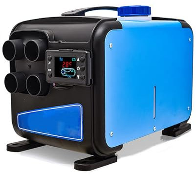 Gtzly CalefaccióN Estacionaria 2KW-5KW, Calentador DiéSel Todo En Uno con Pantalla LCD, Control Remoto, Calentamiento RáPido, AleacióN de PláStico/Aluminio (Color : Plastic Air Outlet)