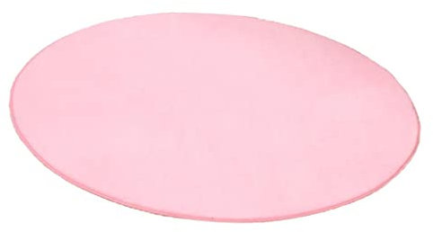 Tiuimk 100cm suave felpa niños cortina alfombra alfombra Pad dormitorio cojín - redondo rosa