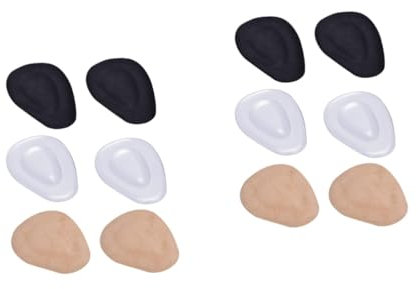 minkissy 6 Paare Halbe Einlegesohlen Fußpolster Silikon-einlegesohle Selbstklebende Einlegesohle Fersenpolstereinsätze Schuhpolster Für High Heels Vorfußkissen Hacke Damen Vordere Füße