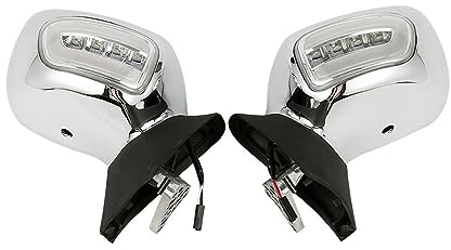 BLNETU Motorradspiegel Motorradspiegel Für Goldwing1800 GL1800 F6B 2013-2017 Motorrad Rückspiegel Blinker Motorrad Spiegel Rückspiegel Motorradspiegel(Color:Chrome and Clear)