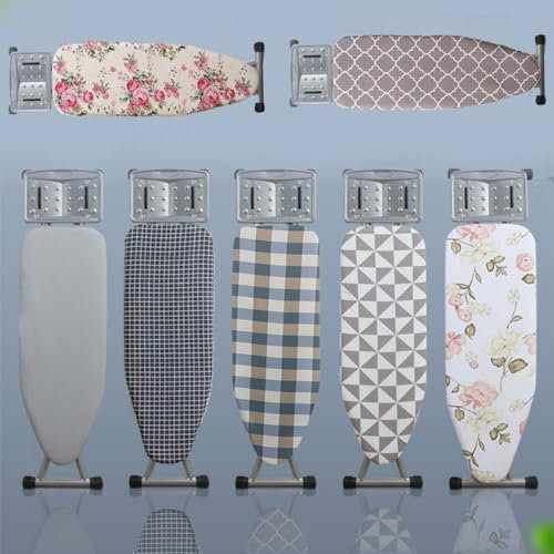 MObyat Bügelbrettbezug 90x30cm 100x34cm 120x38cm for Dampfbügeleisen, Baumwolle Bügeltischbezug, Bügelbrett Bezug for Schnelles Und Leichtes Bügeln(Blue,100x34cm/3.6FTx1.1FT)