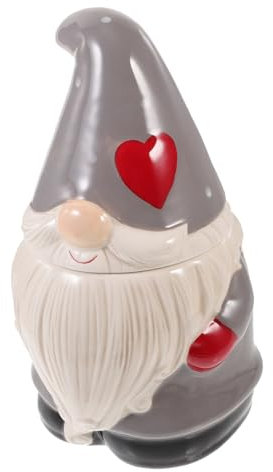 Cabilock Barattolo Di Caramelle Per Feste Di Natale Barattolo Di Natale in Ceramica Barattolo Di Dolcetti Natalizi Trasparente