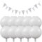 TYFGRT 10 Globos De Golf, 1 Bandera De Tren, Globos De Papel De Golf, Decoraciones De Cumpleaños De Golf, Decoraciones De Fiesta De Cumpleaños Deportivas