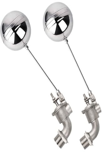 Schwimmerhahn für Wassertank, Schwimmerventil, 1 Stück, 3/4 Zoll, 1 Zoll, Schwimmerventil, Edelstahl, 90 Grad, oben montiert, schwimmendes Kugelventil, Wasserturm, Wassertank, Schwimmerschalterventil(