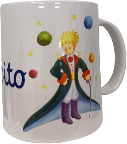 Taza El Principito | Cerámica 350 ml | Diseño Ilustrado Color | Apta para Microondas | Regalo Original para Lectores y Amantes de El Principito