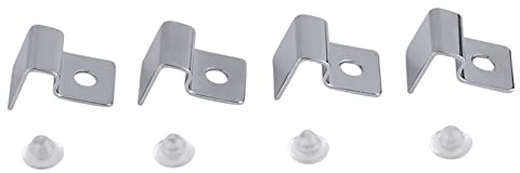 Grcfumo Fish Tank Glas Abdeckung Clip, 4 Größe 4 Teile/Satz Edelstahl Aquarium Halterung Halter (6mm)