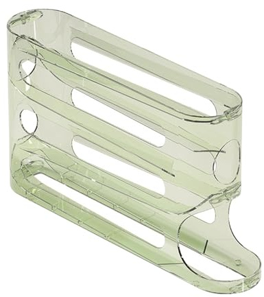 Egg Holder Refrigerator Door Automatic Refill 4 Tier Ladder Storage Box Kitchen Organizer Container