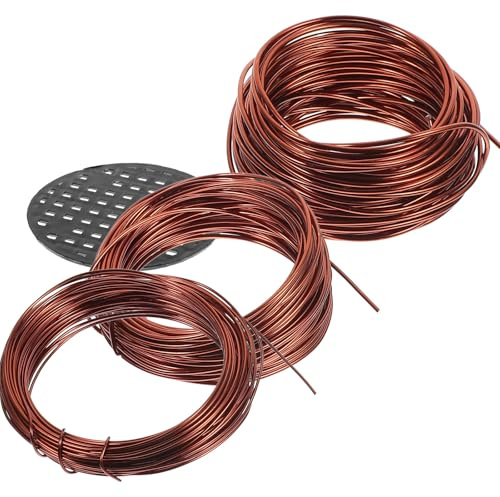 SHINEOFI Fil De Formation Pour Bonsaï En Aluminium Anodisé 10 m Kit De Fil Flexible Pour Plantes Grimpantes Et Jardinage, Outil De Modelage Solide Pour Bonsaï Et Structures D’escalade